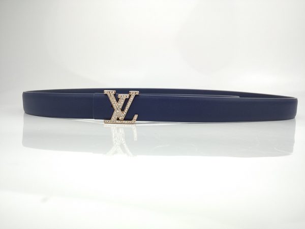 Replica Louis Vuitton L187-75 25mm Blue Belt