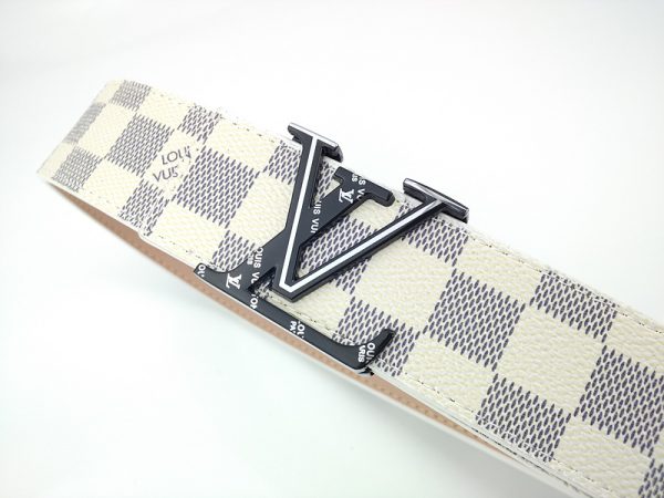 Replica Louis Vuitton L170-75 Belt, 38mm Silver Buckle - Image 3
