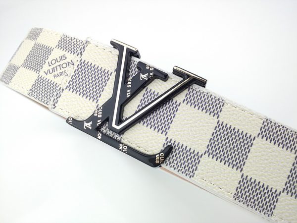 Replica Louis Vuitton L170-75 Belt, 38mm Silver Buckle - Image 4