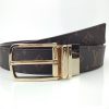 Best Replicas Bags - LV Replica Belt Gold L167-80 35mm Stylish Accessory Shop For Best Louis Vuitton LV Replica Bags With Cheap Price