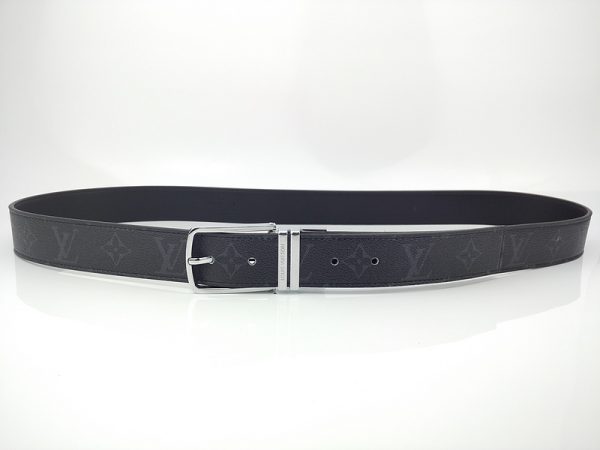 Replica LV Belt L166-80 35mm Silver Buckle