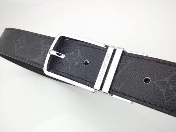 Replica LV Belt L166-80 35mm Silver Buckle - Image 4