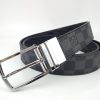 Best Replicas Bags - Luxury Replica Louis Vuitton L164-80 Silver Belt 35mm Shop For Best Louis Vuitton LV Replica Bags With Cheap Price