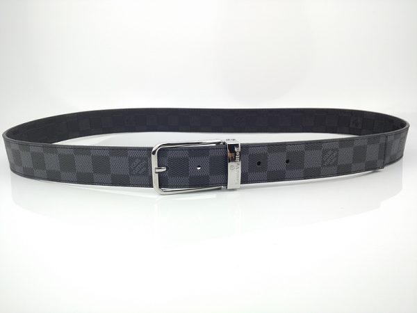 Replica LV Belt L163-80 35mm Silver Buckle - Luxury Style