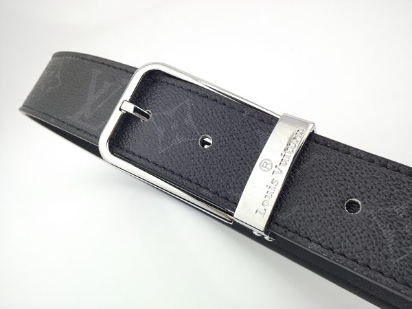 Replica Louis Vuitton Belt L161-80 35MM Silver Buckle - Image 3