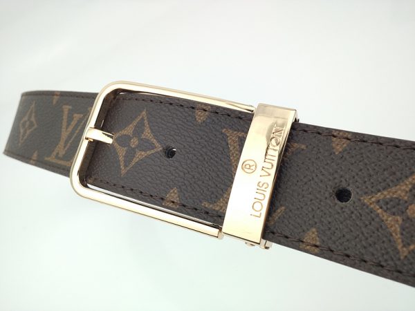Louis Vuitton Replica Belt L160-80 35MM Gold Buckle - Image 3