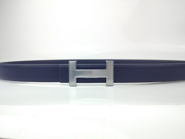 Hermes H29-75 Silver Buckle Replica Belt, 25mm - Image 4