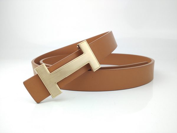 Replica Hermes H27-75 25mm Gold Belt for Men & Women - Image 2