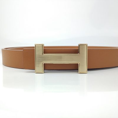 Replica Hermes H27-75 25mm Gold Belt for Men & Women