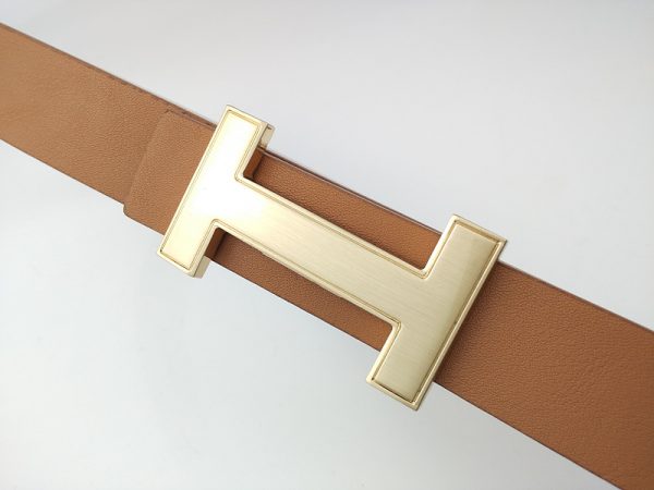 Replica Hermes H27-75 25mm Gold Belt for Men & Women - Image 3