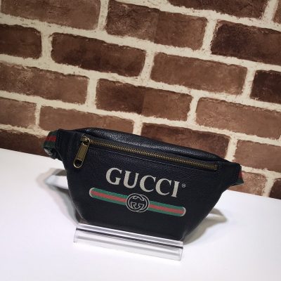 Replica Gucci Small Belt Bag in Black/White | Style 527792