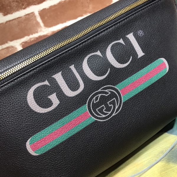 Replica Gucci Leather Belt Bag in Black/White - Stylish & Functional - Image 8