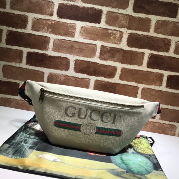 Replica Gucci Leather Belt Bag in Black/White - Stylish & Functional - Image 10