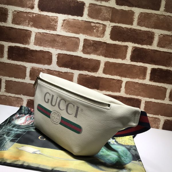 Replica Gucci Leather Belt Bag in Black/White - Stylish & Functional - Image 11