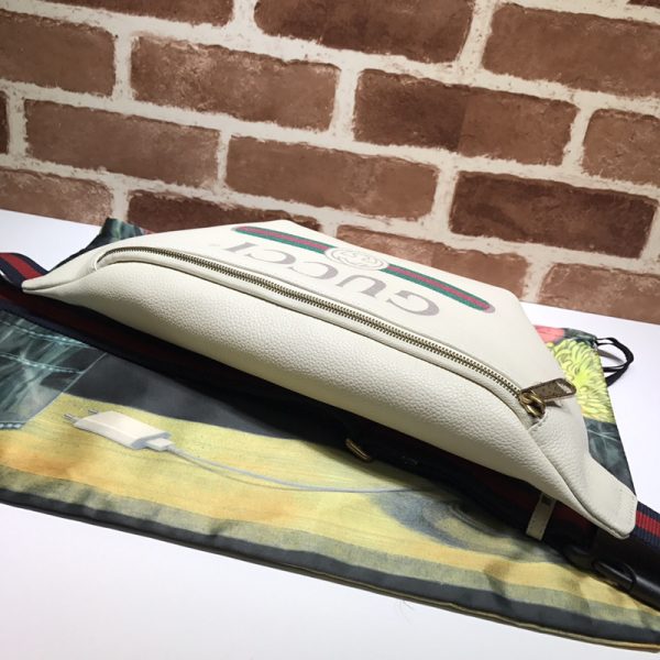 Replica Gucci Leather Belt Bag in Black/White - Stylish & Functional - Image 13
