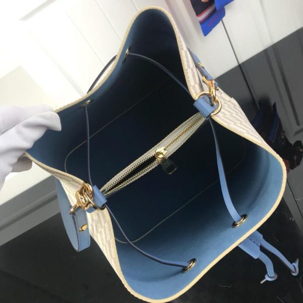 Replica Louis Vuitton Neonoe MM White Plaid Handbag M44022 - Image 2