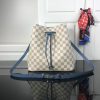 Best Replicas Bags - Replica Louis Vuitton Neonoe MM White Plaid Handbag M44022 Shop For Best Louis Vuitton LV Replica Bags With Cheap Price