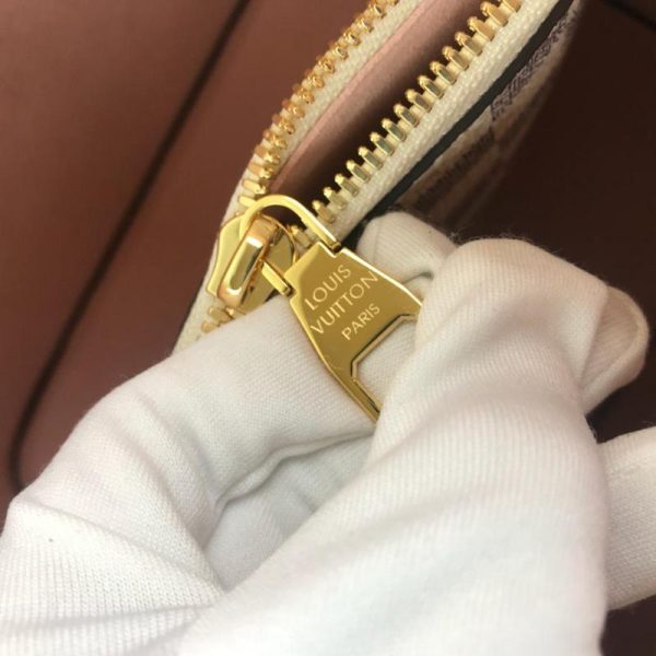 Replica Louis Vuitton Neonoe MM White Plaid Handbag M44022 - Image 6