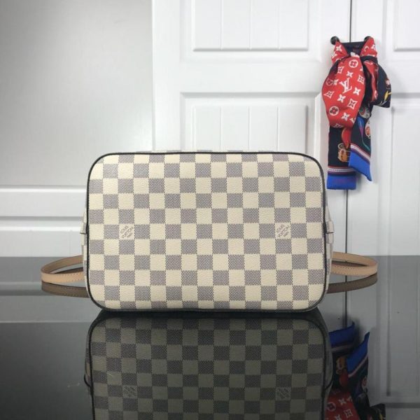 Replica Louis Vuitton Neonoe MM White Plaid Handbag M44022 - Image 10