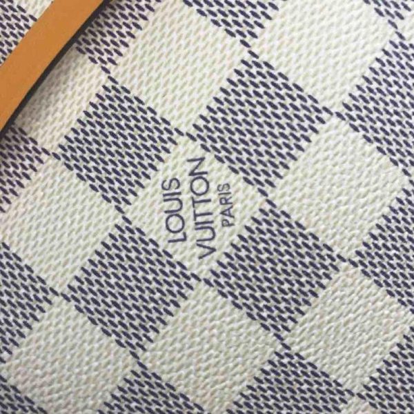 Replica Louis Vuitton Neonoe MM White Plaid Handbag M44022 - Image 15
