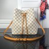 Best Replicas Bags - Replica Louis Vuitton Neonoe MM White Plaid Handbag M44022 Shop For Best Louis Vuitton LV Replica Bags With Cheap Price