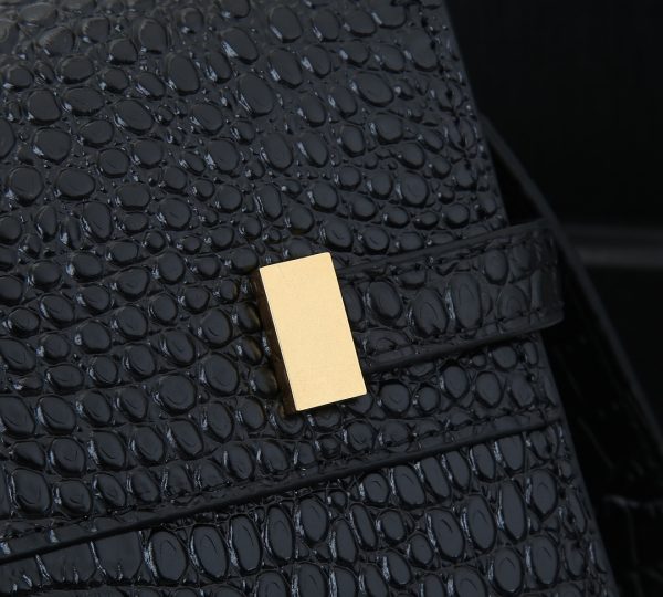 Replica YSL Manhattan Crocodile-Embossed Leather Shoulder Bag - Image 5