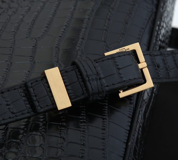 Replica YSL Manhattan Crocodile-Embossed Leather Shoulder Bag - Image 7