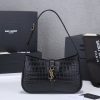 Best Replicas Bags - 2024 YSL Le 5 à 7 Hobo Crocodile-Embossed Leather Replica Shop For Best Louis Vuitton LV Replica Bags With Cheap Price