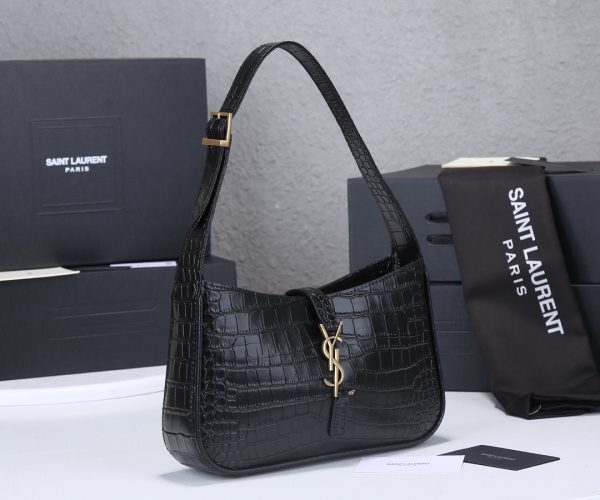 2024 YSL Le 5 à 7 Hobo Crocodile-Embossed Leather Replica - Image 2