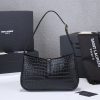 Best Replicas Bags - 2024 YSL Le 5 à 7 Hobo Crocodile-Embossed Leather Replica Shop For Best Louis Vuitton LV Replica Bags With Cheap Price