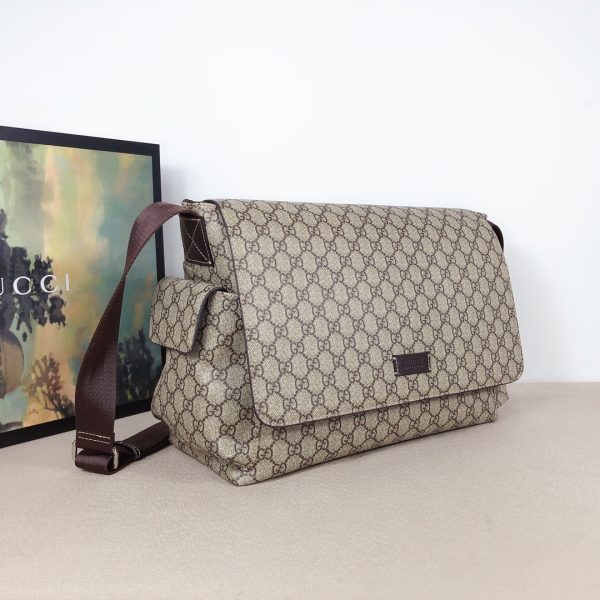 Replica Gucci GG Plus Diaper Bag – Black/Grey, Stylish & Practical - Image 11