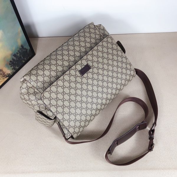 Replica Gucci GG Plus Diaper Bag – Black/Grey, Stylish & Practical - Image 13