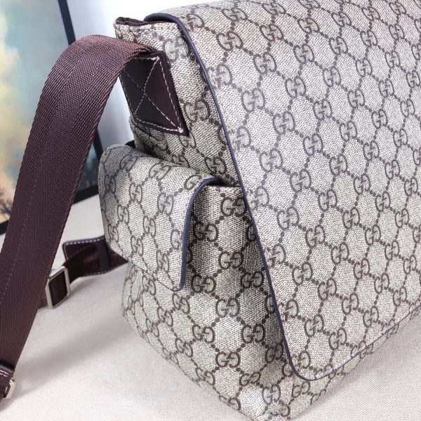 Replica Gucci GG Plus Diaper Bag – Black/Grey, Stylish & Practical - Image 14