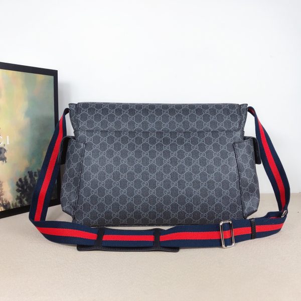 Replica Gucci GG Plus Diaper Bag – Black/Grey, Stylish & Practical - Image 3