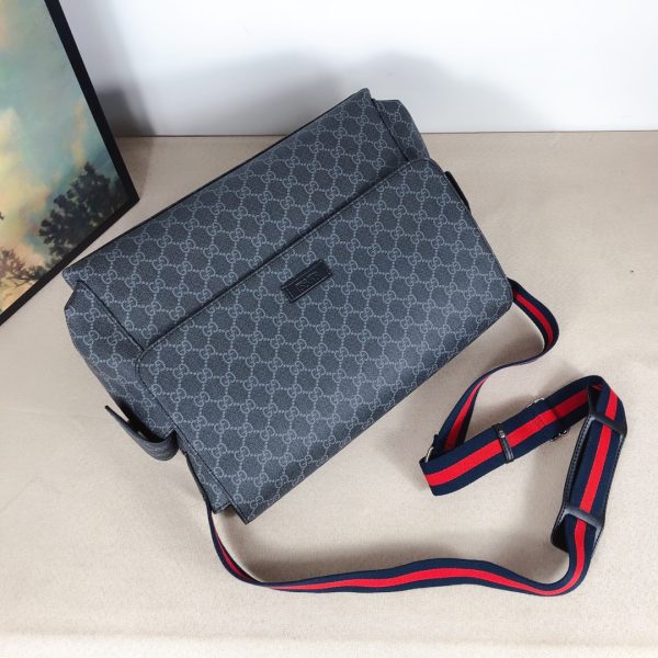 Replica Gucci GG Plus Diaper Bag – Black/Grey, Stylish & Practical - Image 4