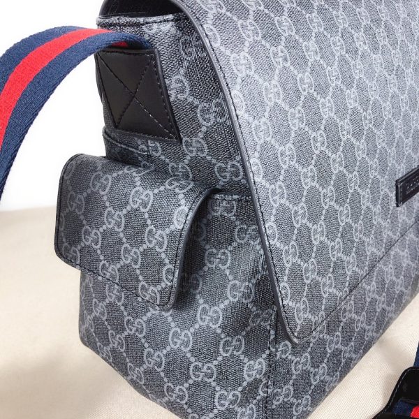 Replica Gucci GG Plus Diaper Bag – Black/Grey, Stylish & Practical - Image 5