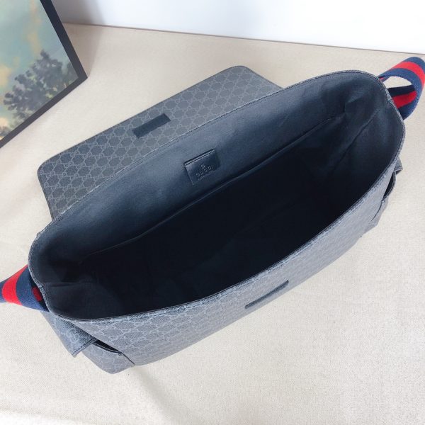 Replica Gucci GG Plus Diaper Bag – Black/Grey, Stylish & Practical - Image 8