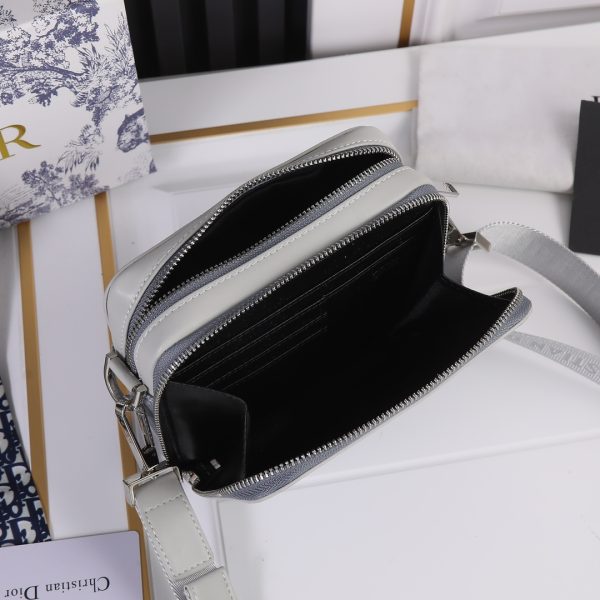 Dior Replica Messenger Pouch – Stylish Brown & Gray Design - Image 11