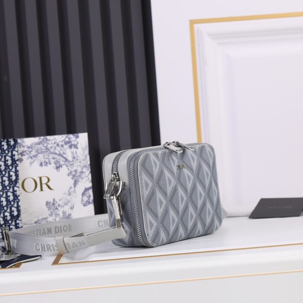 Dior Replica Messenger Pouch – Stylish Brown & Gray Design - Image 8