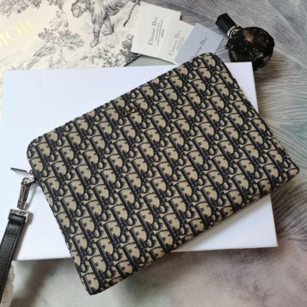 Replica Dior Oblique Jacquard Pouch – Luxury Style - Image 6