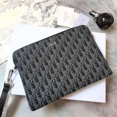 Replica Dior Oblique Jacquard Pouch – Luxury Style