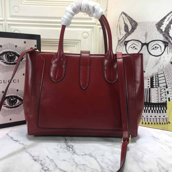 Replica Gucci Jackie 1961 Large Tote - Red/Black/Grey - Image 5