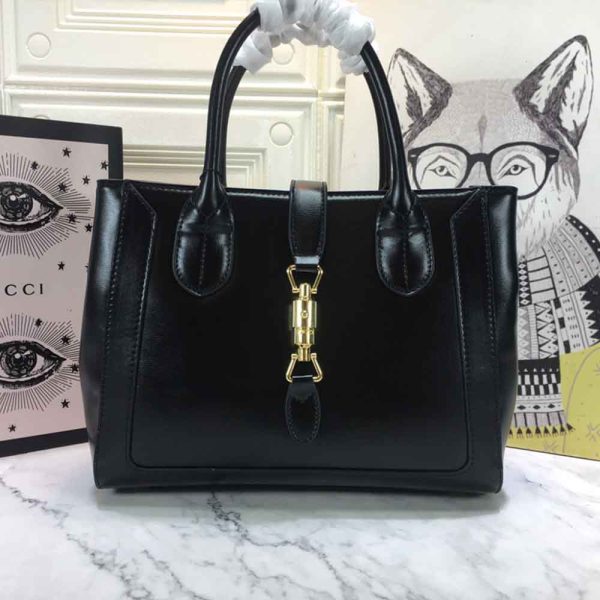 Replica Gucci Jackie 1961 Large Tote - Red/Black/Grey - Image 14