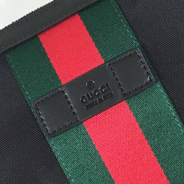 Replica Gucci Shoulder Crossbody Bag Black/Grey 387111 - Image 13