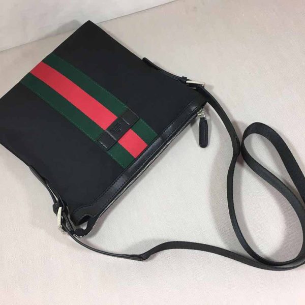 Replica Gucci Shoulder Crossbody Bag Black/Grey 387111 - Image 15