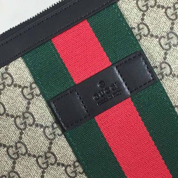 Replica Gucci Shoulder Crossbody Bag Black/Grey 387111 - Image 3