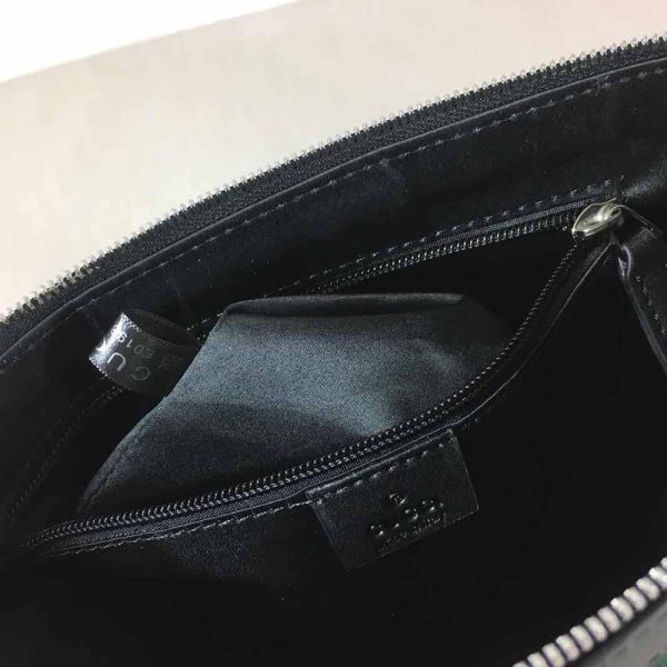 Replica Gucci Shoulder Crossbody Bag Black/Grey 387111 - Image 4