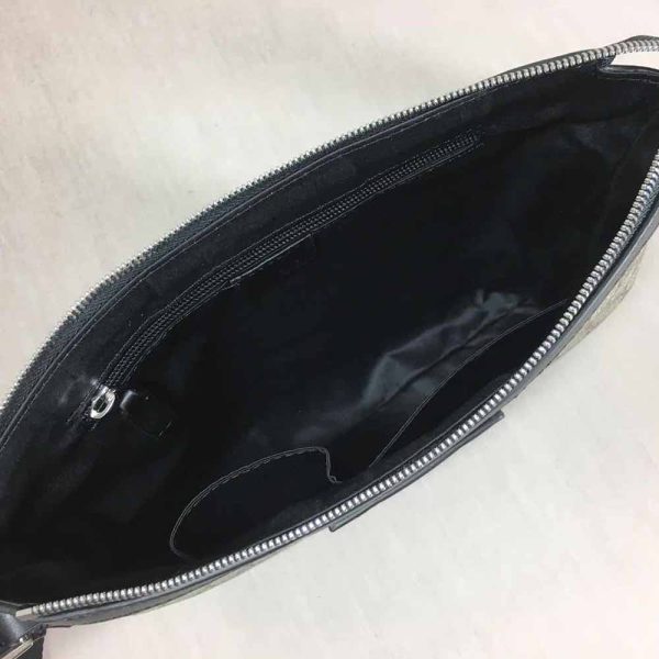 Replica Gucci Shoulder Crossbody Bag Black/Grey 387111 - Image 5