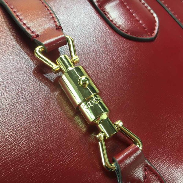 Replica Gucci Jackie 1961 Large Tote - Red/Black/Grey - Image 6