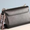 Best Replicas Bags - Louis Vuitton Twist MM Replica in Black, White & Pink Shop For Best Louis Vuitton LV Replica Bags With Cheap Price